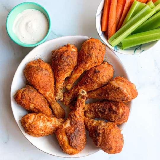 Crispy Buffalo Drumsticks