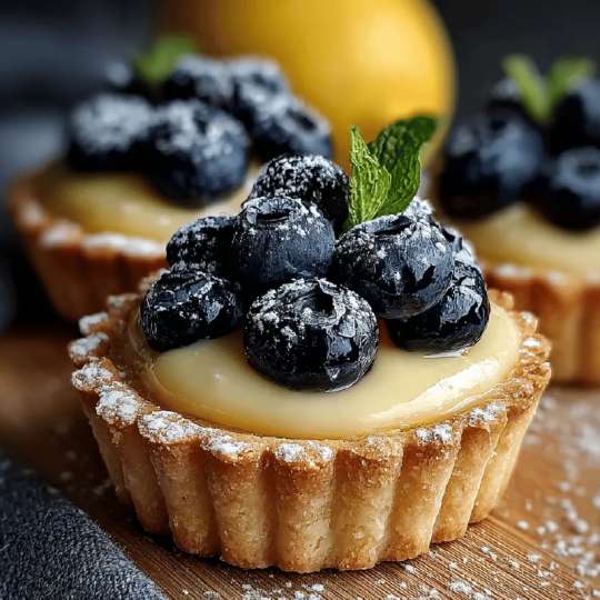 Zesty Blueberry Tart