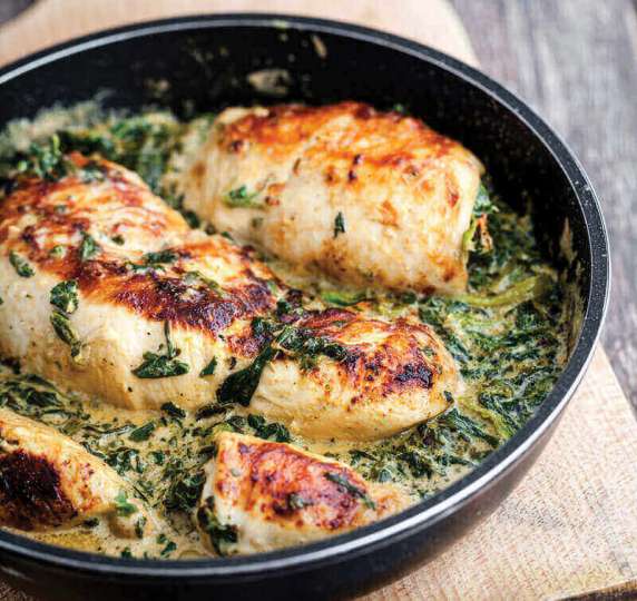 Chicken Roulade with Spinach
