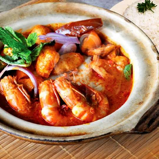 Tiger Prawn Asam Pedas Stew