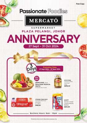 Pelangi Anniversary Promotions (27 Sept - 31 Oct) 