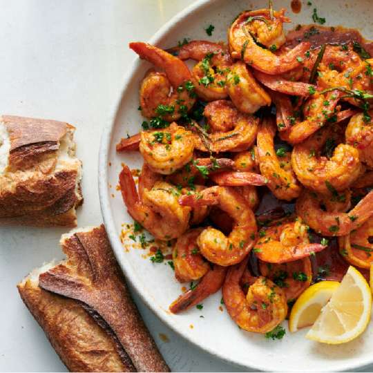 Smoky Paprika Garlic Prawns