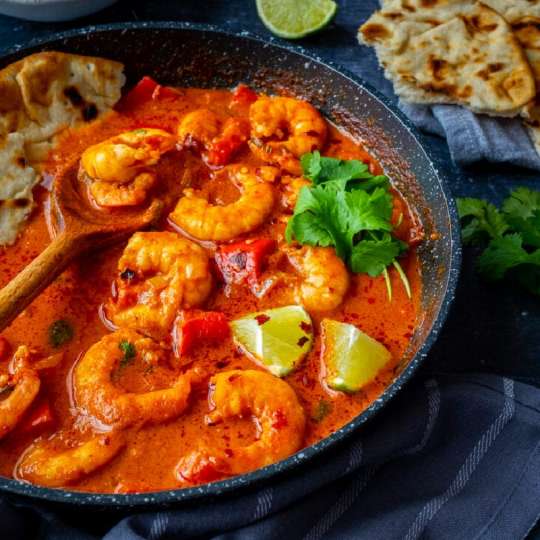 Golden Masala Prawns
