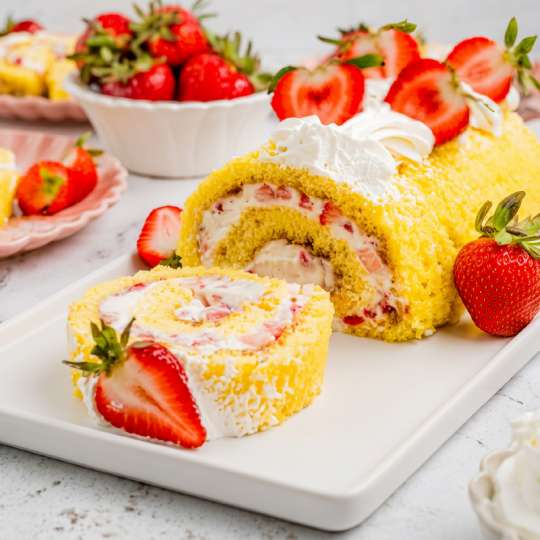 Strawberry Shortcake Roll