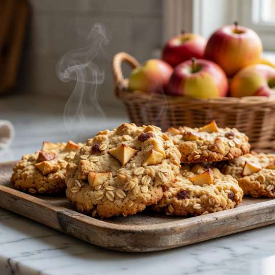 Apple Cinnamon Breakfast Oat Cookies