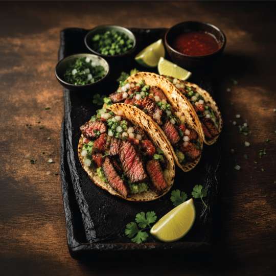Smoky Chipotle Wagyu Striploin Tacos