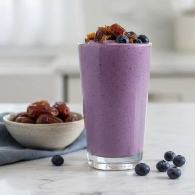 Blueberry Kurma Smoothie