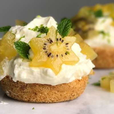 Mini Kiwi Cheesecakes