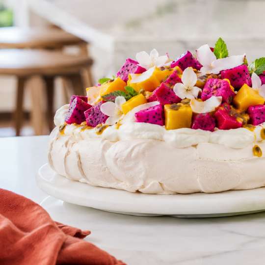 Tropical Fruit Pavlova