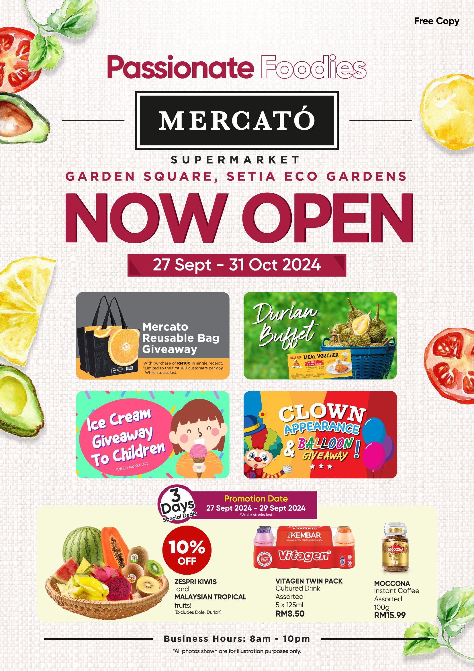 Mercato Garden Square Grand Opening Promotions